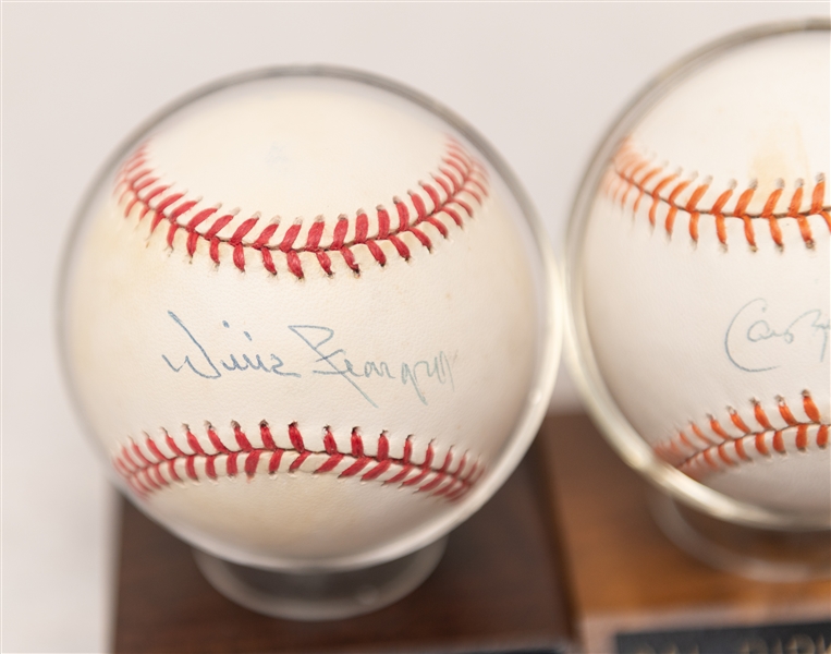 Cal Ripken Jr. & WIllie Stargell Signed Baseballs (Each w. JSA COA)