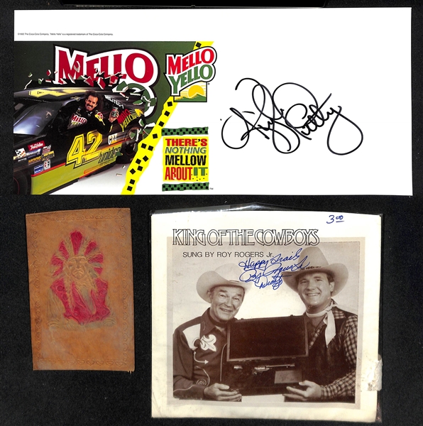 Lot of (15+) Entertainment & Western Autographs/Memorabilia w. Kenny Rogers - JSA Auction Letter