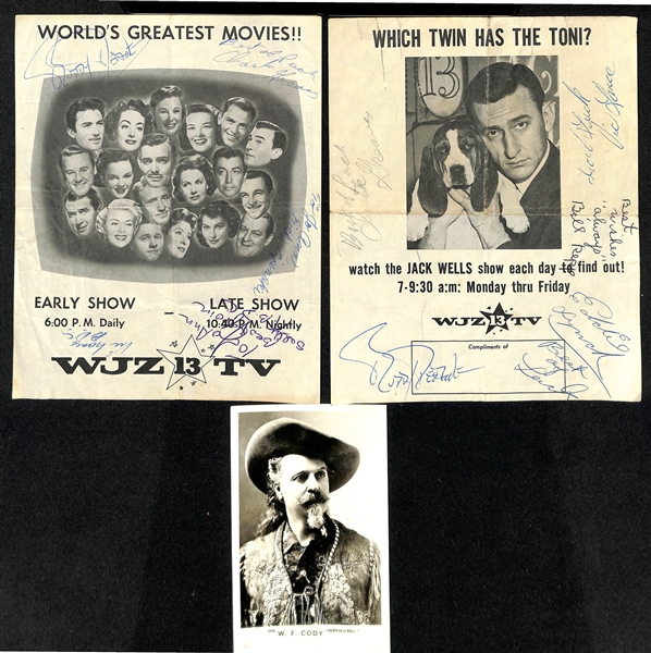 Lot of (15+) Entertainment & Western Autographs/Memorabilia w. Kenny Rogers - JSA Auction Letter