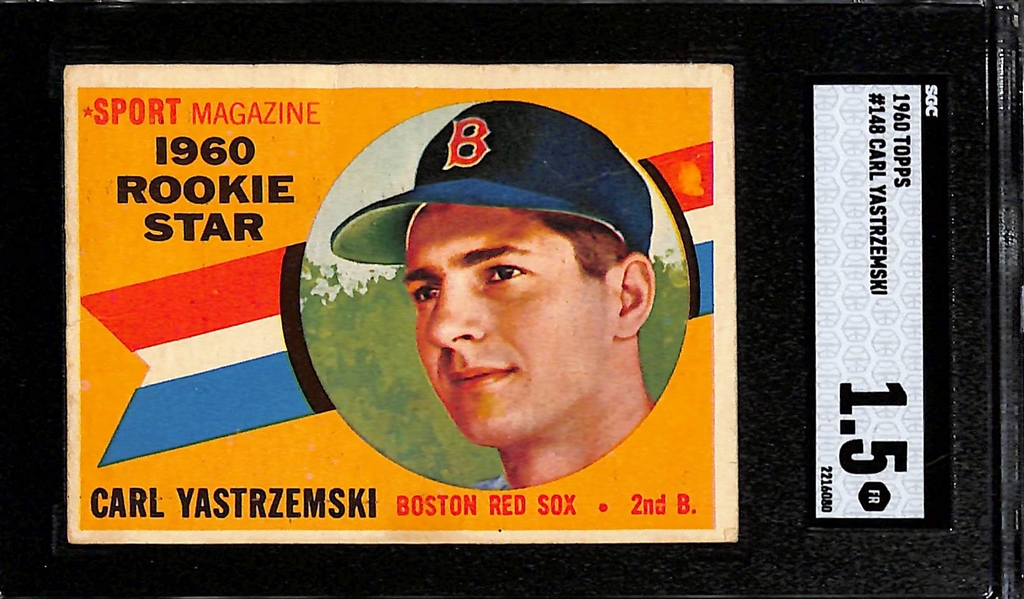 1960 Topps Carl Yastrzemski #148 Rookie Card Graded SGC 1.5