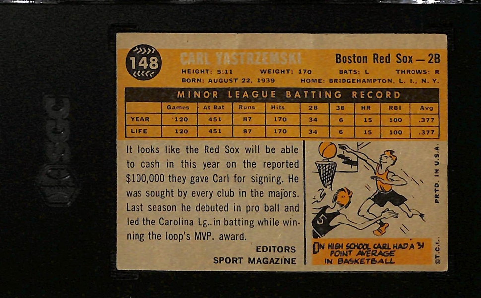 1960 Topps Carl Yastrzemski #148 Rookie Card Graded SGC 1.5