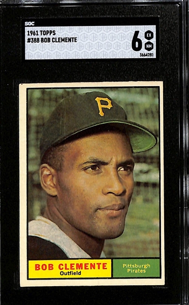 1961 Topps Roberto Clemente #388 Graded SGC 6