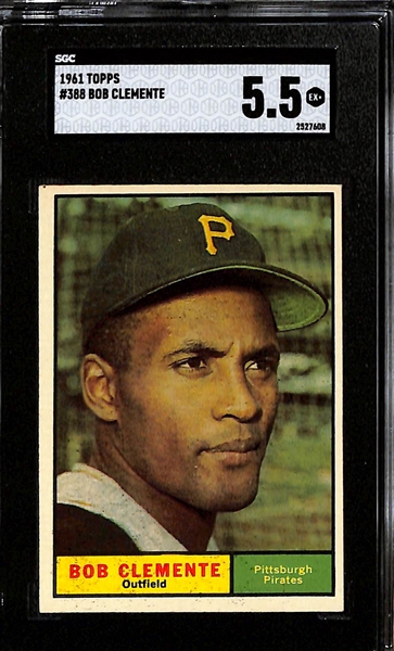 1961 Topps Roberto Clemente #388 Graded SGC 5.5