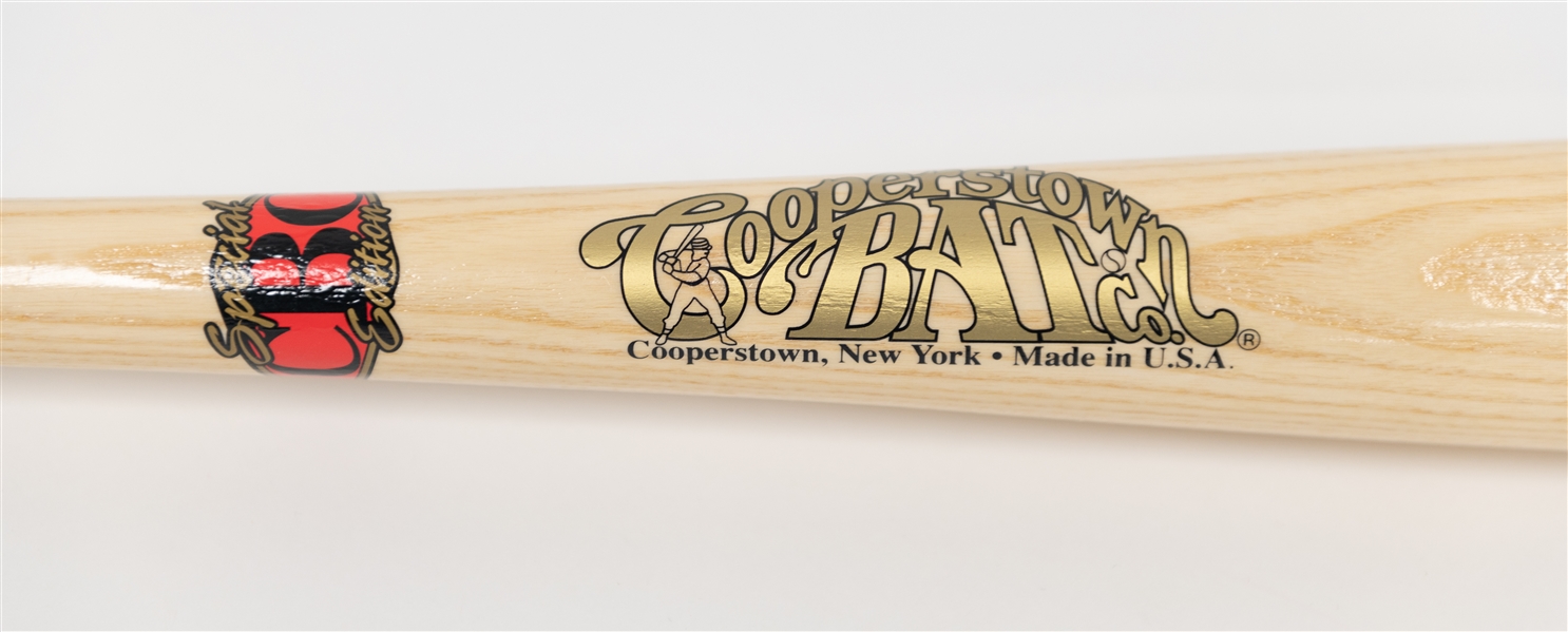 Steve Carlton Signed Cooperstown Bat Company HOF Bat w. Carlton Image & Stats (JSA Sticker)