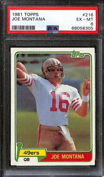 Football Rookie Lot - 1970 Topps OJ Simpson (SGC 3.5), 1981 Topps Joe Montana (PSA 6), 1984 Topps Dan Marino (SGC 7.5)