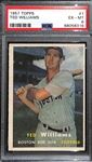 1957 Topps Ted Williams #1 Graded PSA 6