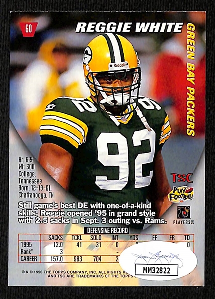 Reggie White Autographed Topps Stadium Club Green Bay Packers Card (JSA COA)