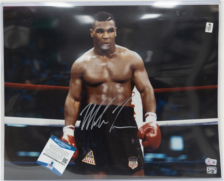 Mike Tyson Signed 16x20 Photo (Beckett COA)