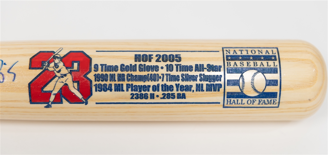 Ryne Sandberg Signed Original 1/1 Cooperstown Bat Company Baseball Bat w. Images & Stats (JSA COA) - #ed 1/1 on Bat Knob