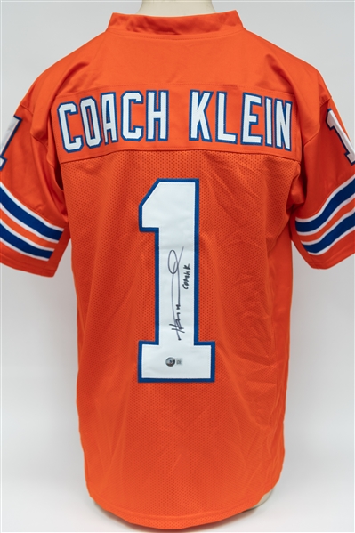 Henry Winkler Signed Coach Klein Jersey From the Movie Waterboy - Beckett Witness Sticker