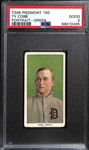 1909-11 T206 Ty Cobb (HOF - Piedmont 150 Back) Green Portrait - Graded PSA 2