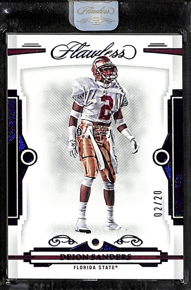 2022 Mostly NFL Flawless w. Matt Corral Auto Patch #d 2/15, Deion Sanders Sapphire #d /20 and More!