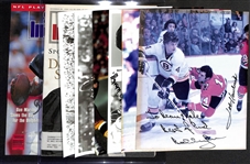 Lot of (6) Autographed Photos and Magazine Covers w. Dan Marino, Don Shula, Dick Butkus and Others (JSA Auction Letter)