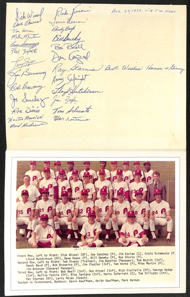 Vintage Philadelphia Phillies Lot w. Exhibits, Autographs w. Mike Schmidt Auto