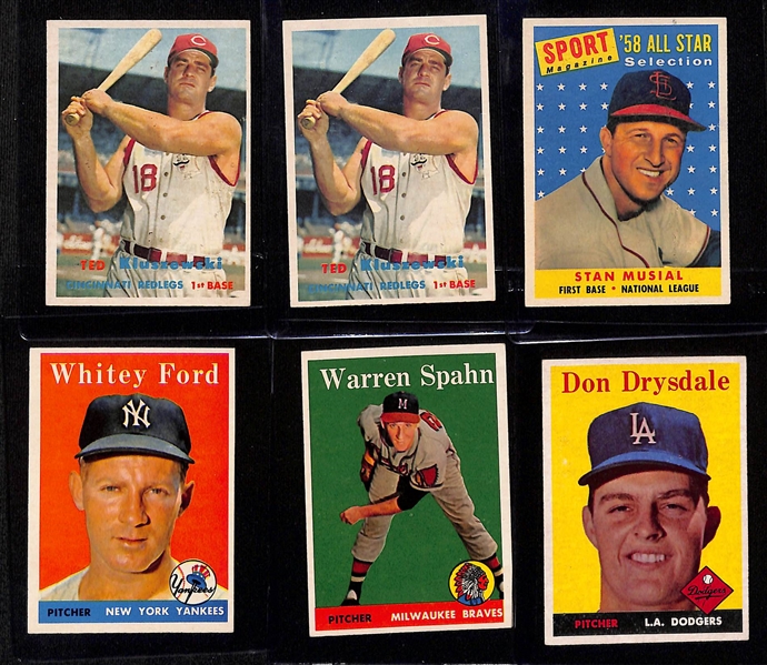 Lot of (12) 1957 and 1958 Topps Baseball Cards w. Jim Bunning RC and More! 