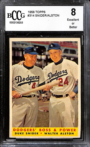 Lot of (3) BCCG Graded Duke Snider 1950s Baseball Cards w. 1951 Bowman #32 BCCG 7
