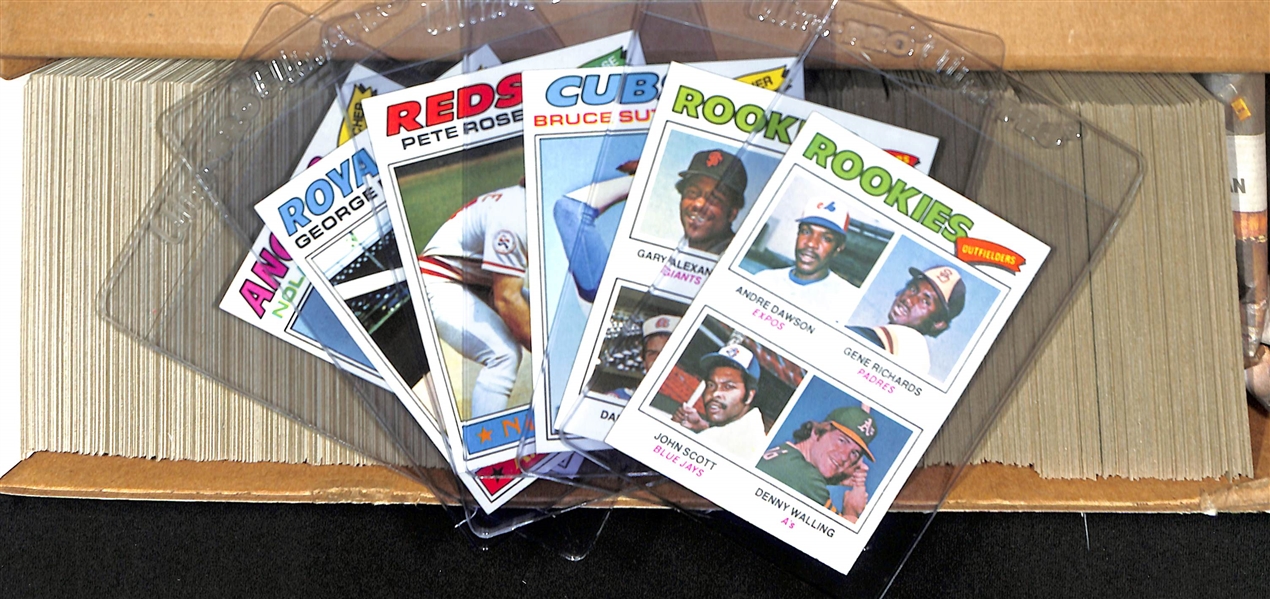 1977 Topps Baseball Complete 660 Card Set w. Dawson, Murphy Sutter RCs and More