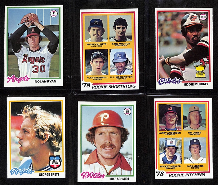 1978 Topps Baseball Complete 726 Card Set