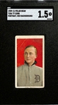 1909-11 T206 Ty Cobb (HOF - Polar Bear Back) Portrait, Red Background Graded SGC 1.5