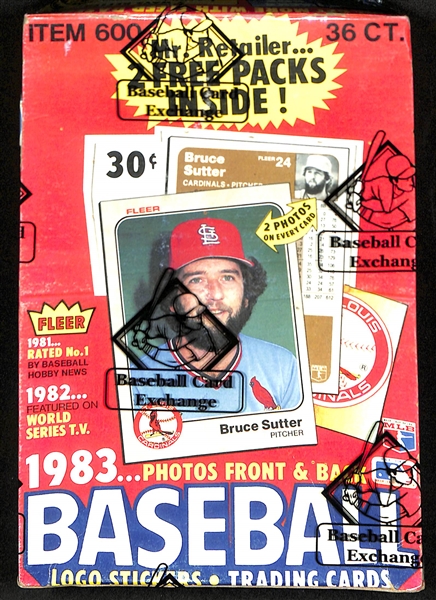 1983 Fleer Baseball Wax Box  - BBCE Wrapped