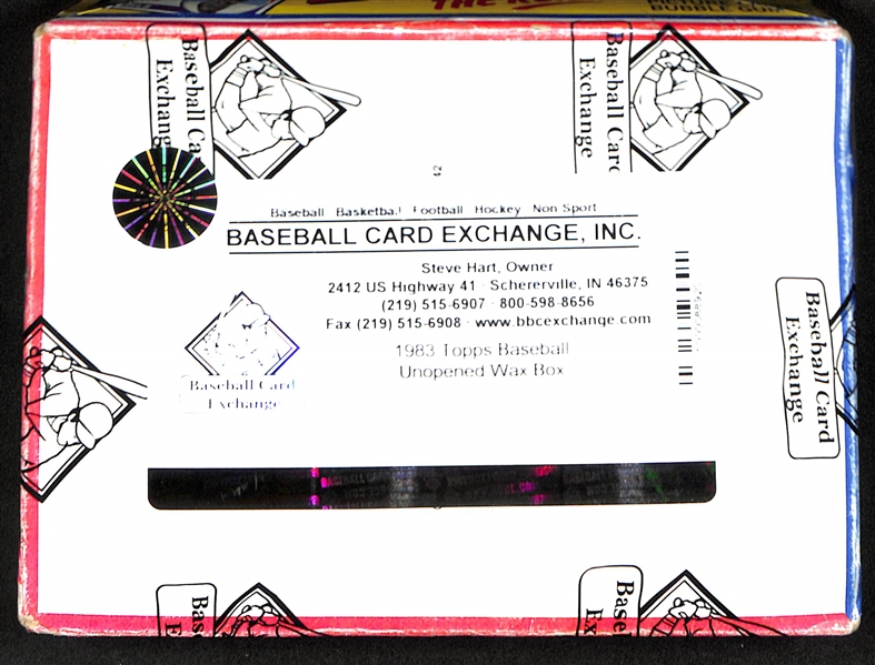 1983 Topps Baseball Wax Box w. 36 Unopened Packs - BBCE Wrapped