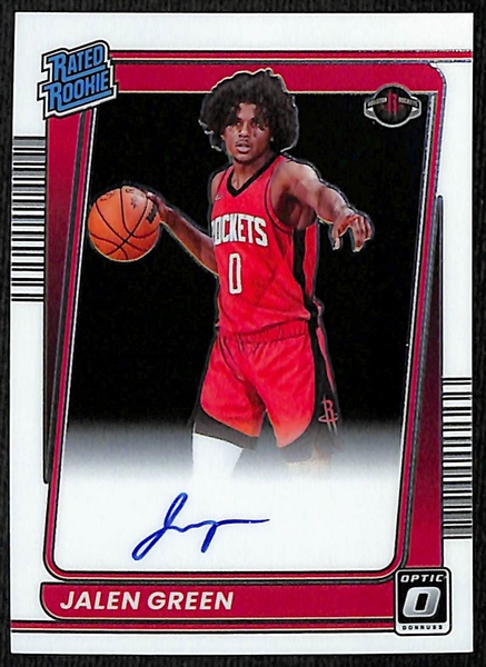 2021-22 Donruss Optic Jalen Green Autograph