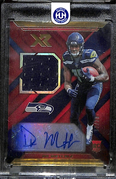 2019 Panini XR DK Metcalf Rookie Autograph Patch Card #2/30