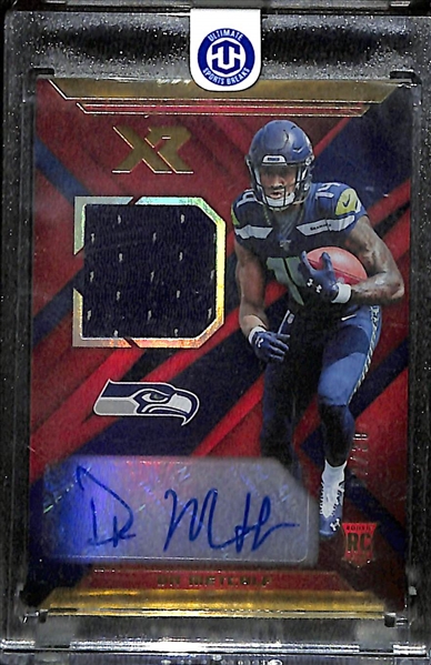 2019 Panini XR DK Metcalf Rookie Autograph Patch Card #2/30