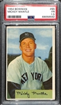 1954 Bowman Mickey Mantle #65 Graded PSA 1.5