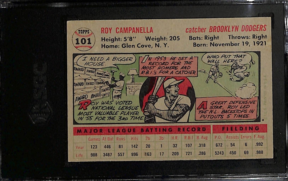 1955 Topps Roy Campanella #101 Graded SGC 5.5