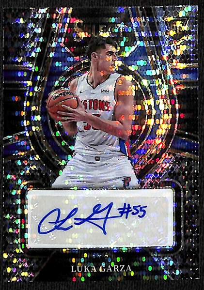 2021-22 Select Basketball Luka Garza Snakeskin Autograph #d 1/1