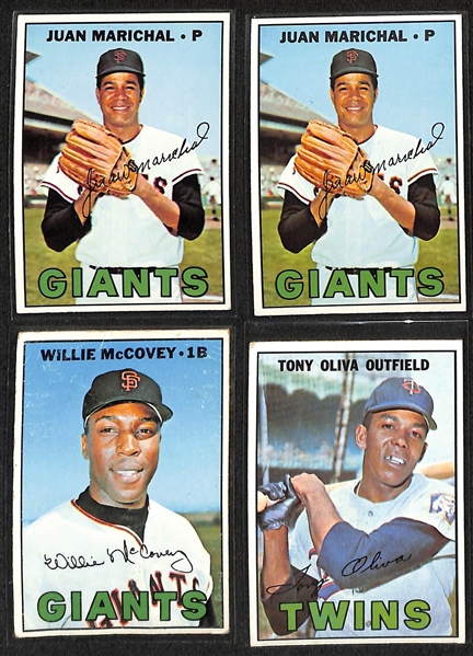 Lot of (500+) 1967 Topps Baseball Cards w. (2) Frank Robinson Cards