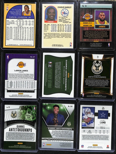 Lot of (100+) 1970s-Current NBA Basketball Cards w. Many Stars Including 1990 Fleer Michael Jordan # 26 PSA 9