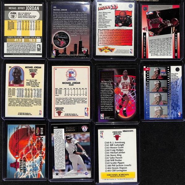 Lot of (45+) Michael Jordan Cards w. (4) PSA Graded w. 1990 Fleer All-Stars #5 PSA 7