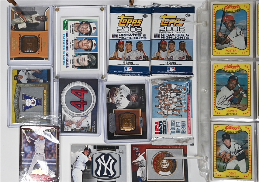 Lot of 1981 Baseball Sets Including (2) Topps Traded, Donruss Set w. Rickey Henderson PSA 8, Many Inserts, Packs and More