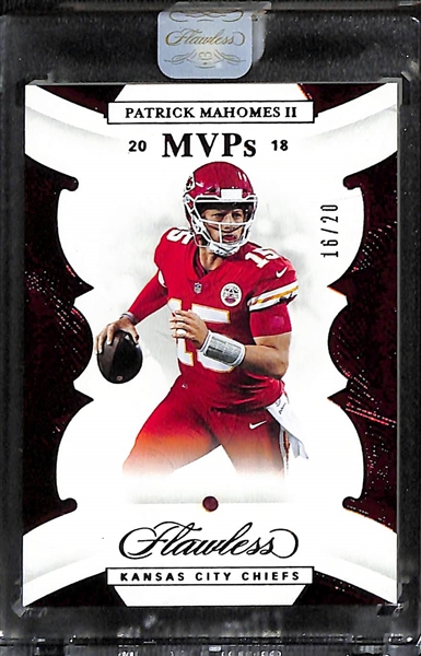 2020 Panini Flawless Patrick Mahomes MVPs Ruby #d 16/20