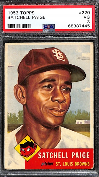 1953 Topps Satchel Paige #220 Graded PSA 3 