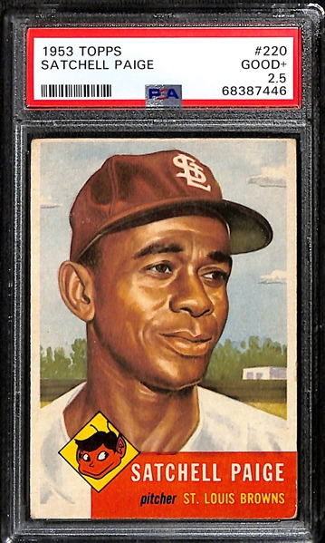 1953 Topps Satchel Paige #220 Graded PSA 2.5