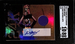 2010-11 Panini Gold Standard Kobe Bryant Autographed Jersey Relic Card #8/49 SGC 8 (10 Auto Grade)