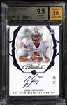 2021 Panini Flawless Collegiate Sapphire Justin Fields #75 BGS 9.5 Auto 10