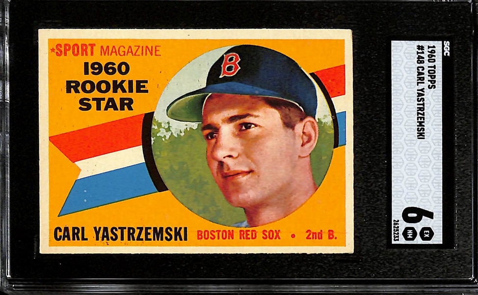 1960 Topps Carl Yastrzemski #148 Rookie Card Graded SGC 6