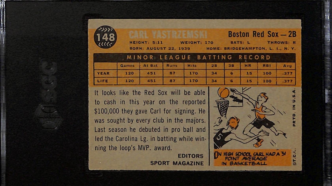 1960 Topps Carl Yastrzemski #148 Rookie Card Graded SGC 6