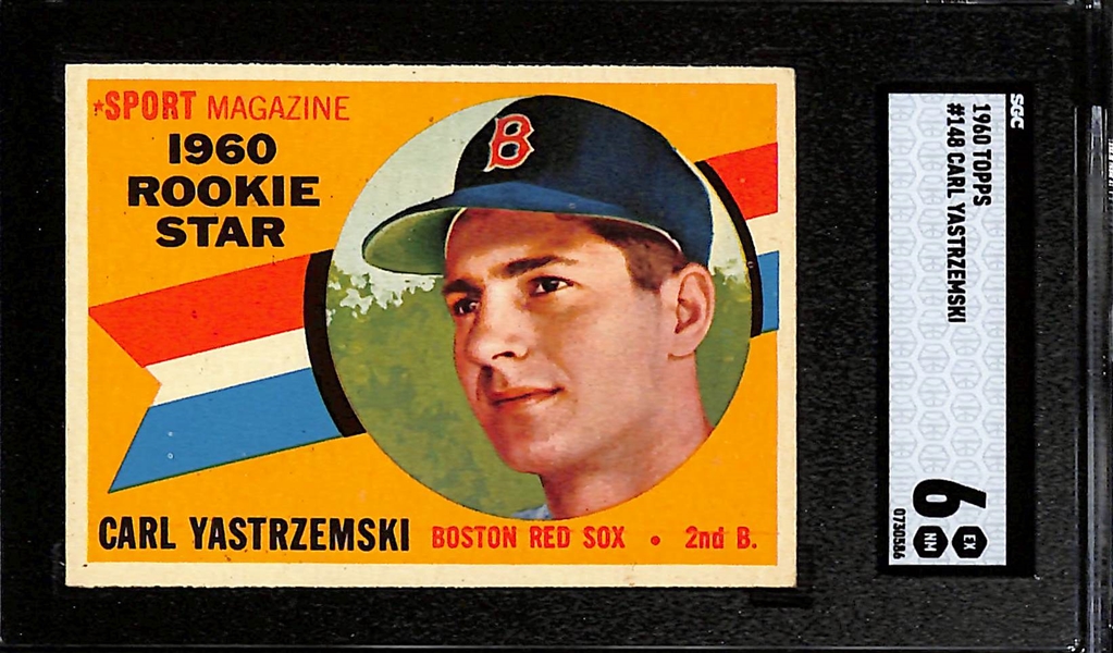 1960 Topps Carl Yastrzemski #148 Rookie Card Graded SGC 6