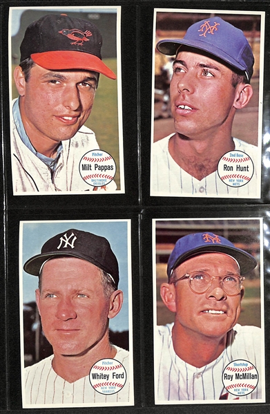 1964 Topps Giants Baseball Complete Set (Mostly Pack Fresh) w. 5 SGC Graded (Mantle 7; Aaron 7; Mays 6.5; Koufax 6.5; Clemente 4)