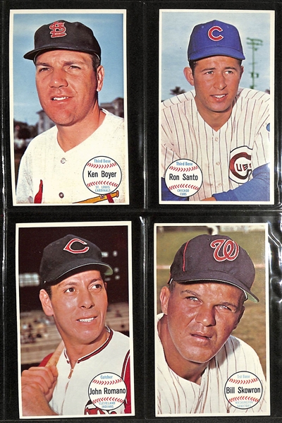 1964 Topps Giants Baseball Complete Set (Mostly Pack Fresh) w. 5 SGC Graded (Mantle 7; Aaron 7; Mays 6.5; Koufax 6.5; Clemente 4)