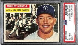 1956 Topps Mickey Mantle #135 (Gray Back) Graded PSA 4