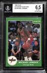 1985 Star Gatorade Slam Dunk Michael Jordan #7 Graded BGS 6.5