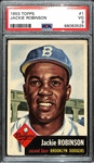 1953 Topps Jackie Robinson #1 Graded PSA 3