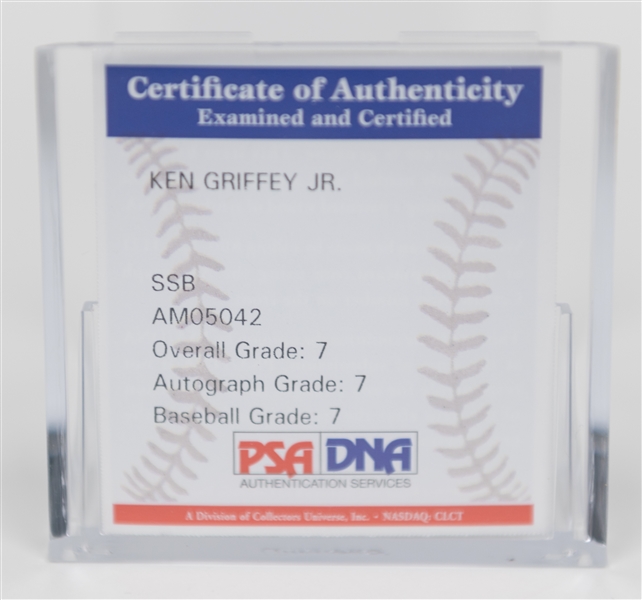 Ken Griffey Jr. Signed Official AL Baseball - PSA/DNA COA & Graded 7 (Auto Grade 7, Baseball Grade 7)