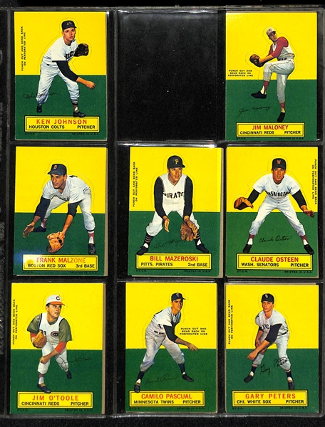 Lot of (42) Different 1964 Topps Stand-Up Cards w. Willie Mays